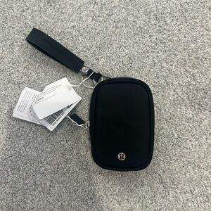 Black Lululemon Silicone Keychain